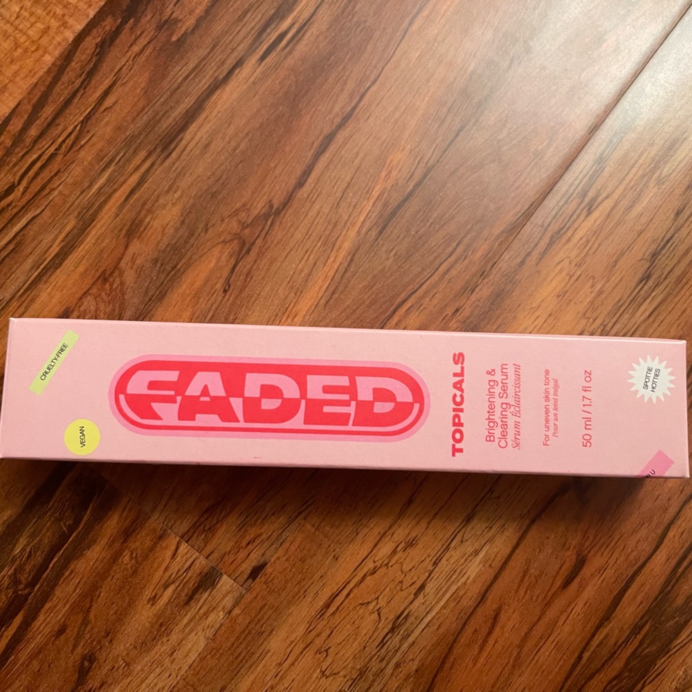 Faded topicals cream